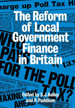 Stephen James Bailey - Reform of Local Government Finance in Britain