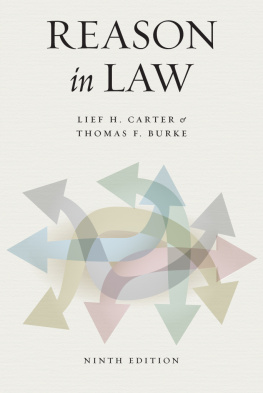 Lief H. Carter - Reason in Law