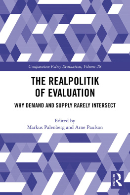 Markus Palenberg - The Realpolitik of Evaluation: Why Demand and Supply Rarely Intersect