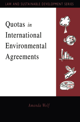 Amanda Wolf - Quotas in International Environmental Agreements