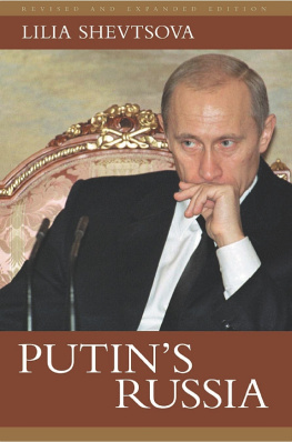 Lilia Shevtsova Putins Russia