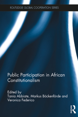 Tania Abbiate Public Participation in African Constitutionalism