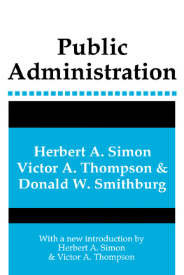 Herbert A. Simon - Public Administration