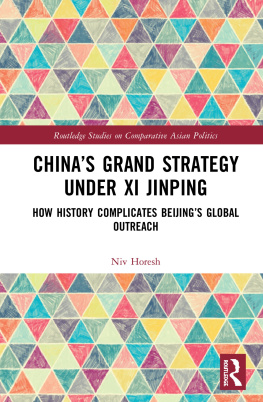 Niv Horesh Chinas Grand Strategy Under XI Jinping: How History Complicates Beijings Global Outreach