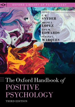 Snyder C. R. - The Oxford Handbook of Positive Psychology