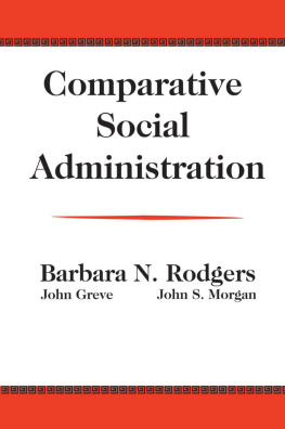 John Greve - Comparative Social Administration