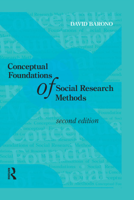 David Baronov - Conceptual Foundations of Social Research Methods