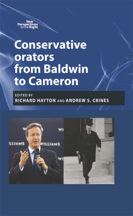 Richard Hayton - Conservative Orators: From Baldwin to Cameron