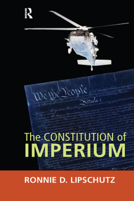 Ronnie D. Lipschutz Constitution of Imperium