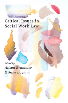 Alison Brammer Critical Issues in Social Work Law