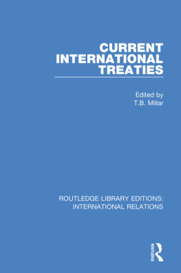 Thomas Bruce Millar - Current International Treaties