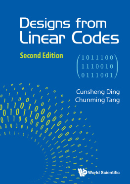 Cunsheng Ding Designs From Linear Codes