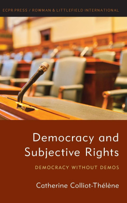 Colliot-Thelene Catherine - Democracy and Subjective Rights: Democracy Without Demos