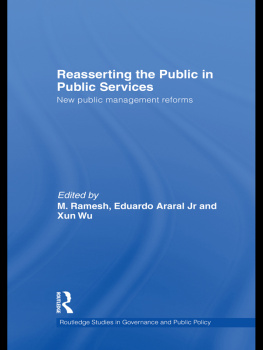 M. Ramesh - Reasserting the Public in Public Services: New Public Management Reforms