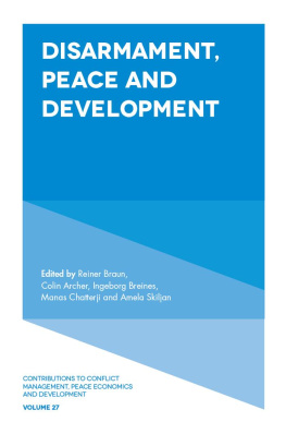 Reiner Braun Disarmament, Peace and Development