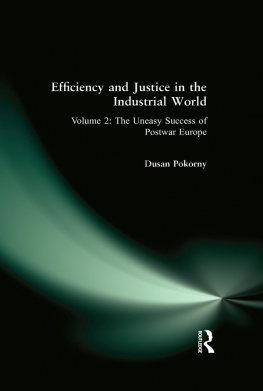 Dusan Pokorny - Efficiency and Justice in the Industrial World: V. 2: The Uneasy Success of Postwar Europe