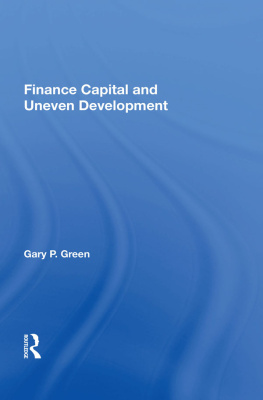 Gary P Green - Finance Capital and Uneven Development