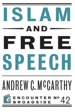 Andrew C McCarthy Islam and Free Speech