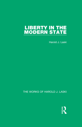 Harold J. Laski - Liberty in the Modern State (Works of Harold J. Laski)