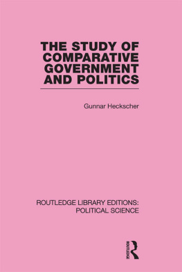 Gunnar Heckscher The Study of Comparative Government and Politics