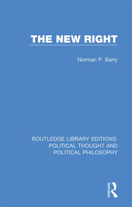 Norman P. Barry The New Right