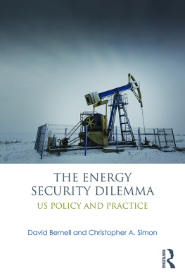 David Bernell - The Energy Security Dilemma: US Policy and Practice