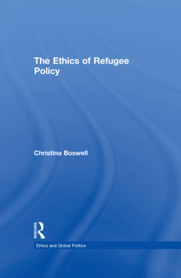 Christina Boswell - The Ethics of Refugee Policy