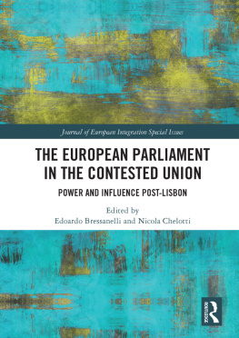 Edoardo Bressanelli The European Parliament in the Contested Union