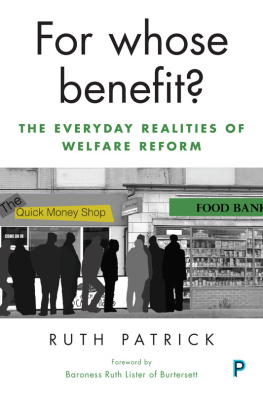 Ruth Patrick - Excluded Citizens: The Lived Experiences of Welfare Reform