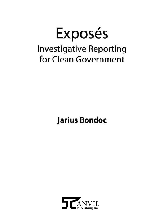 Exposs Investigative Reporting for Clean Government Copyright to this digital - photo 1