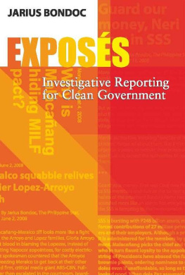 Jarius Bondoc - Exposés: Investigative Reporting for Clean Government