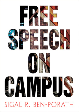 Sigal R. Ben-Porath - Free Speech on Campus