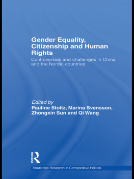 Pauline Stoltz - Gender Equality, Citizenship and Human Rights: Controversies and Challenges in China and the Nordic Countries