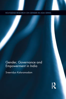 Sreevidya Kalaramadam - Gender, Governance and Empowerment in India