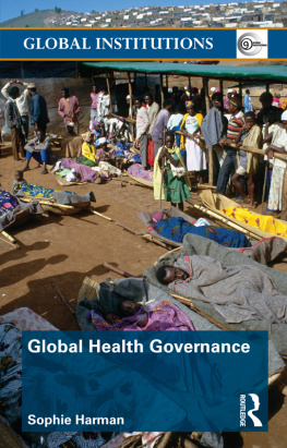Sophie Harman - Global Health Governance