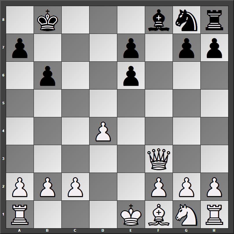 13Qc6 Nf6 14Ba6 Nd5 15Qb7 10 Black is checkmated Game 2 3Nc3 g6 - photo 2