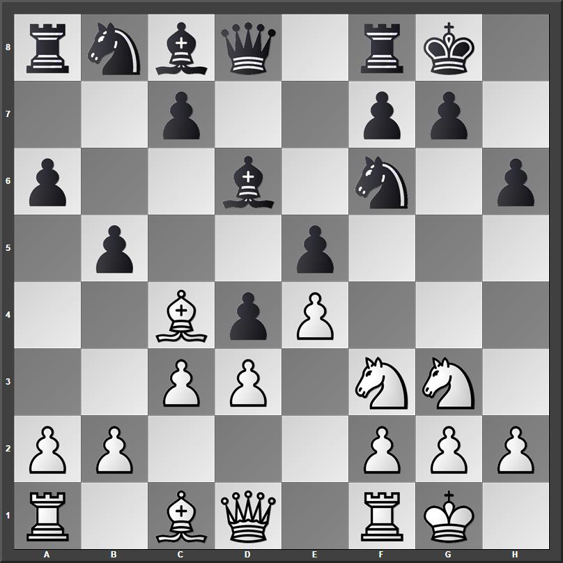 White should consider 10cxd4 bxc4 11dxe5 Nxe4 12Nxe4 Be7 13dxc4 with two - photo 8