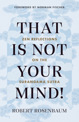 Robert Rosenbaum - That Is Not Your Mind! : Zen Reflections on the Surangama Sutr