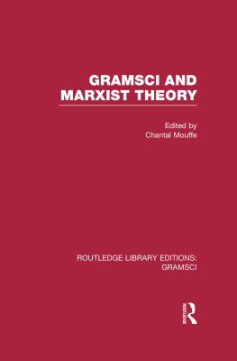 Chantal Mouffe Gramsci and Marxist Theory