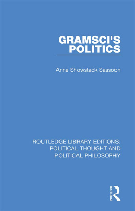Anne Showstack Sassoon - Gramscis Politics
