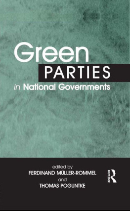 Ferdinand Müller-Rommel - Green Parties in National Governments