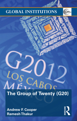 Andrew F. Cooper The Group of Twenty (G20)