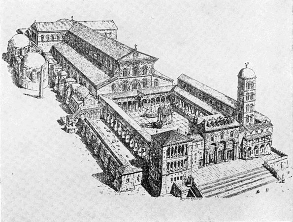 RECONSTRUCTION OF MEDIEVAL ST PETERS ROME Originally drawn by H W Brewer in - photo 2