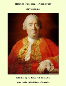 David Hume - Humes Political Discourses