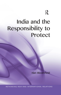 Alan Bloomfield - India and the Responsibility to Protect