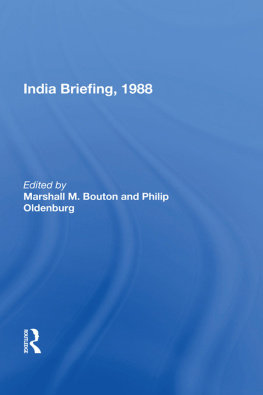 Marshall M. Bouton - India Briefing, 1988