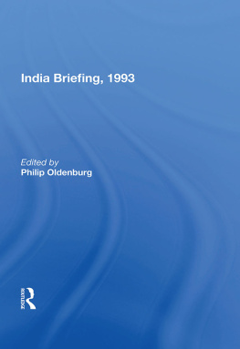 Philip Oldenburg India Briefing, 1993