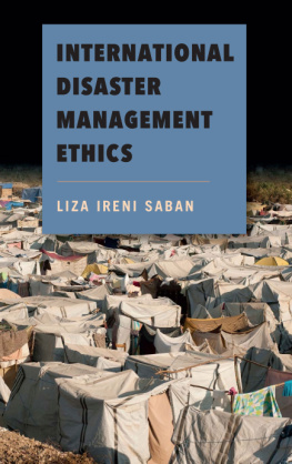 Liza Ireni Saban - International Disaster Management Ethics