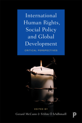 Gerard McCann International Human Rights, Social Policy & Global: Critical Perspectives