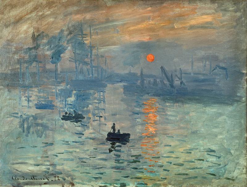 Impression Sunrise 1872 Monet painted the harbour at Le Havre where he was - photo 2